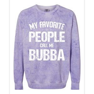 Matching Family Funny Gift My Favorite People Call Me Stepdad Gift Colorblast Crewneck Sweatshirt