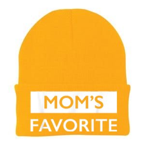 MomS Favorite Funny Sibling Joke MotherS Day Knit Cap Winter Beanie