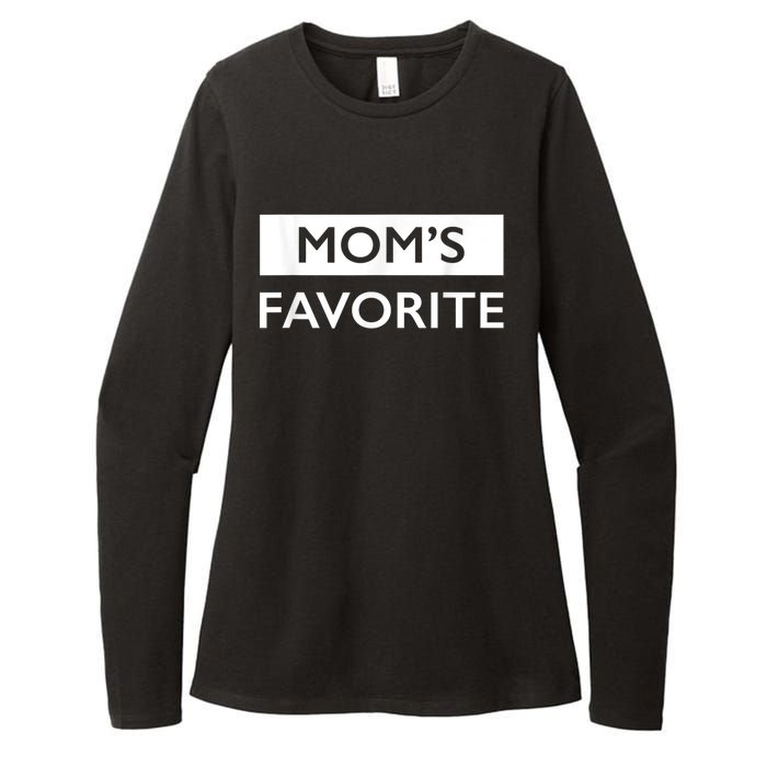 MomS Favorite Funny Sibling Joke MotherS Day Womens CVC Long Sleeve Shirt