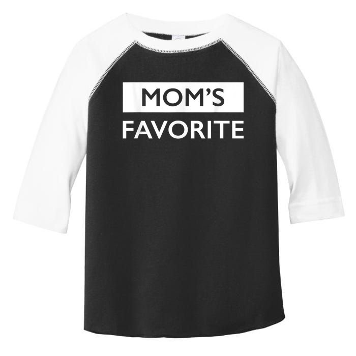 MomS Favorite Funny Sibling Joke MotherS Day Toddler Fine Jersey T-Shirt