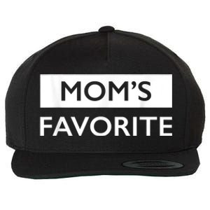 MomS Favorite Funny Sibling Joke MotherS Day Wool Snapback Cap