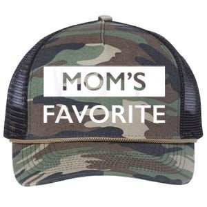 MomS Favorite Funny Sibling Joke MotherS Day Retro Rope Trucker Hat Cap