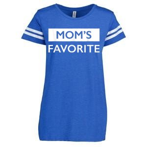 MomS Favorite Funny Sibling Joke MotherS Day Enza Ladies Jersey Football T-Shirt