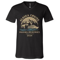 Matching Family Friends And Group Alaska Cruise 2024 Making Memories Together V-Neck T-Shirt