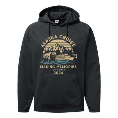 Matching Family Friends And Group Alaska Cruise 2024 Performance Fleece Hoodie