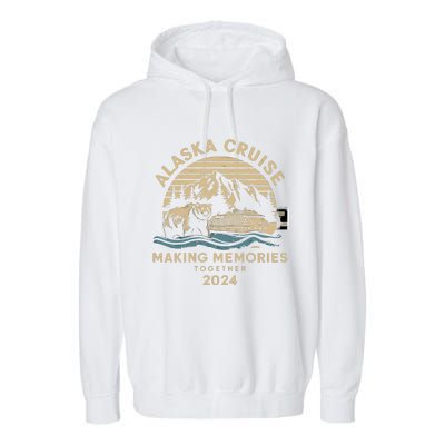 Matching Family Friends And Group Alaska Cruise 2024 Garment-Dyed Fleece Hoodie