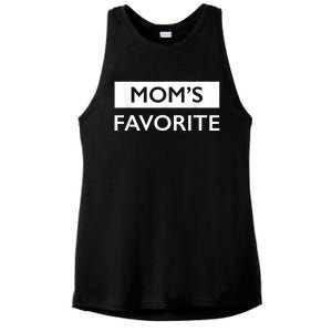 MomS Favorite Funny Sibling Joke MotherS Day Ladies PosiCharge Tri-Blend Wicking Tank