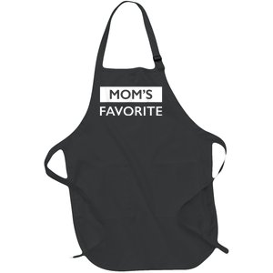 MomS Favorite Funny Sibling Joke MotherS Day Full-Length Apron With Pockets