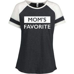 MomS Favorite Funny Sibling Joke MotherS Day Enza Ladies Jersey Colorblock Tee