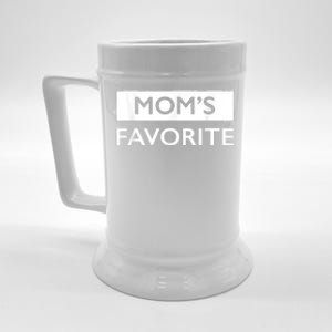 MomS Favorite Funny Sibling Joke MotherS Day Beer Stein