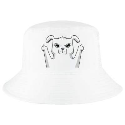Middle Finger Funny Cute Dog Cool Comfort Performance Bucket Hat