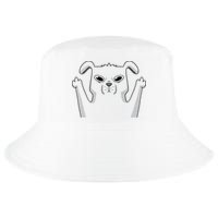 Middle Finger Funny Cute Dog Cool Comfort Performance Bucket Hat