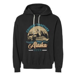 Matching Family Friends And Group Alaskan Alaska Cruise 2024 Garment-Dyed Fleece Hoodie