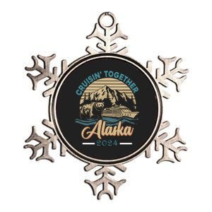 Matching Family Friends And Group Alaskan Alaska Cruise 2024 Metallic Star Ornament