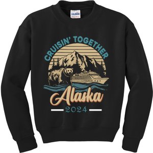 Matching Family Friends And Group Alaskan Alaska Cruise 2024 Kids Sweatshirt