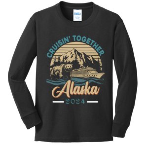 Matching Family Friends And Group Alaskan Alaska Cruise 2024 Kids Long Sleeve Shirt