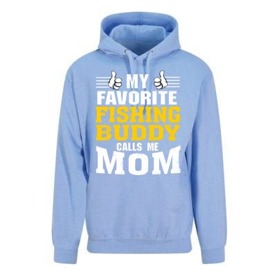 My Favorite Fishing Buddy Calls Me Mom Gift Unisex Surf Hoodie