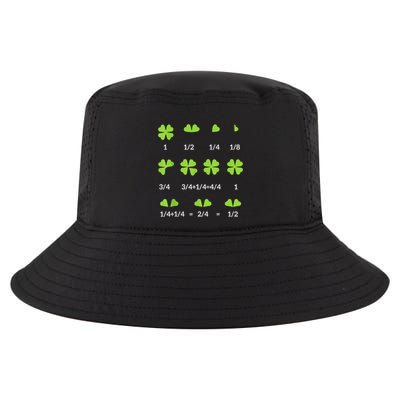 Math Fraction Four Leaf Clover Teacher St Patricks Day Cool Comfort Performance Bucket Hat