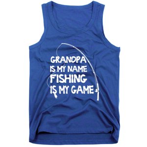 Matching Family Fishing Grandpa Fisher Gift Tank Top