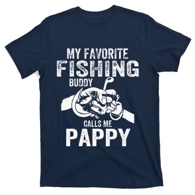 My Favorite Fishing Buddies Call Me Pappy Fisherman T-Shirt