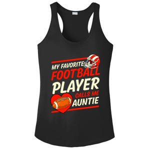 My Favorite Football Player Calls Me Auntie Football Aunt Gift Ladies PosiCharge Competitor Racerback Tank