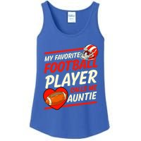 My Favorite Football Player Calls Me Auntie Football Aunt Gift Ladies Essential Tank