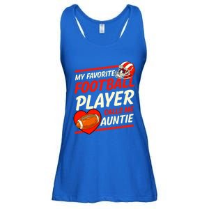 My Favorite Football Player Calls Me Auntie Football Aunt Gift Ladies Essential Flowy Tank