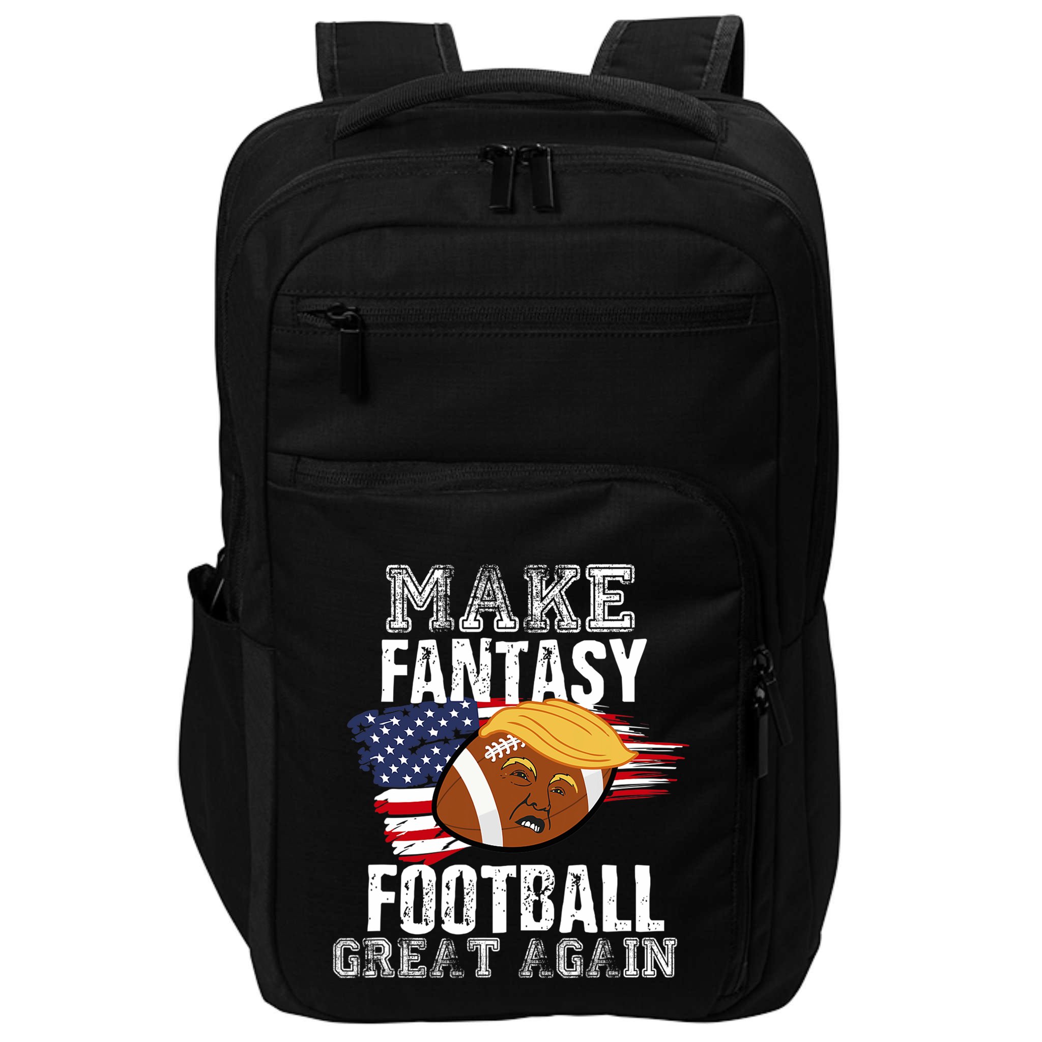 Make Fantasy Football Great Again Funny Donald Trump Impact Tech Backpack
