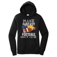 Make Fantasy Football Great Again Funny Donald Trump Women's Pullover Hoodie