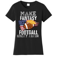 Make Fantasy Football Great Again Funny Donald Trump Women's T-Shirt