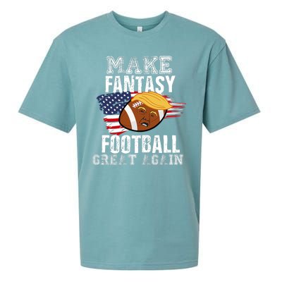 Make Fantasy Football Great Again Funny Donald Trump Sueded Cloud Jersey T-Shirt