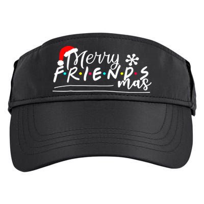 Merry Friendsmas Friends Christmas Matching Adult Drive Performance Visor