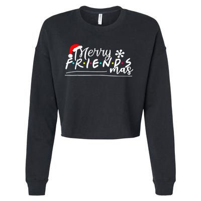 Merry Friendsmas Friends Christmas Matching Cropped Pullover Crew