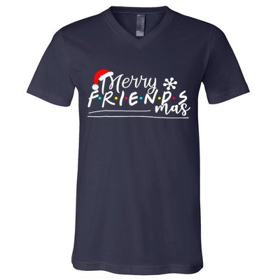 Merry Friendsmas Friends Christmas Matching V-Neck T-Shirt