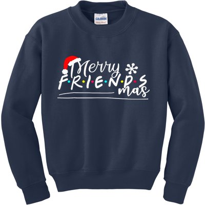 Merry Friendsmas Friends Christmas Matching Kids Sweatshirt