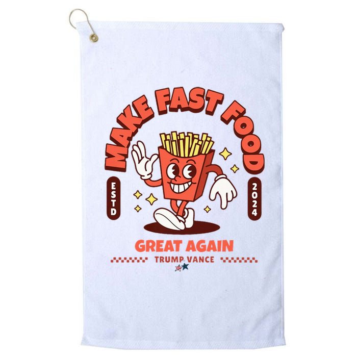 Make Fast Food Great Again MagadonaldS Trump Platinum Collection Golf Towel