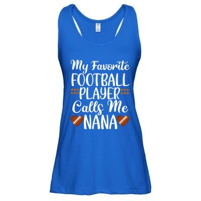 My Favorite Football Player Calls Me Nana Grandmother Gift Ladies Essential Flowy Tank