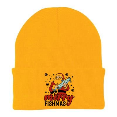 Merry Fishmas Fishing Christmas Funny Xmas Costume Funny Gift Knit Cap Winter Beanie