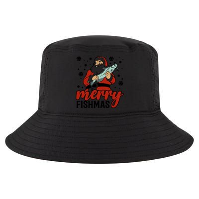 Merry Fishmas Fishing Christmas Funny Xmas Costume Funny Gift Cool Comfort Performance Bucket Hat