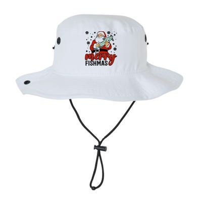 Merry Fishmas Fishing Christmas Funny Xmas Costume Funny Gift Legacy Cool Fit Booney Bucket Hat