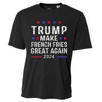 Make French Fries Great Again Trump 2024 French Fry Cooling Performance Crew T-Shirt