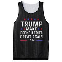 Make French Fries Great Again Trump 2024 French Fry Mesh Reversible Basketball Jersey Tank