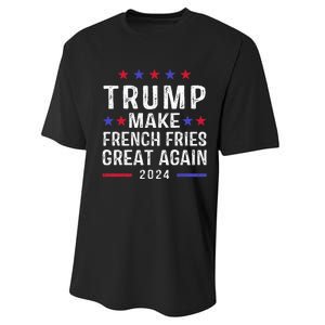 Make French Fries Great Again Trump 2024 French Fry Performance Sprint T-Shirt