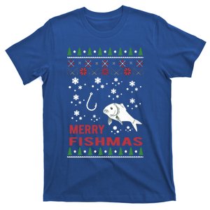 Merry Fishmas Fishing Ugly Christmas Style Gift T-Shirt