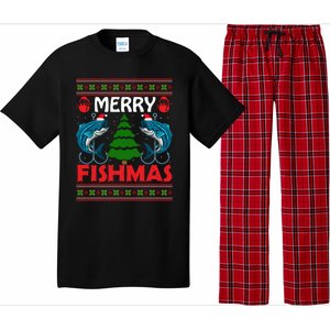 Merry Fishmas Funny Christmas Sweater Funny Fishing Gift Pajama Set