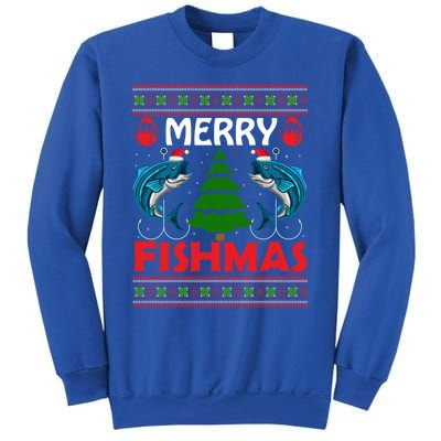 Merry Fishmas Funny Christmas Sweater Funny Fishing Gift Sweatshirt