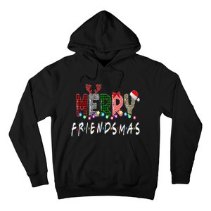 Merry Friendsmas Friends Christmas Matching Xmas Gifts Black Hoodie