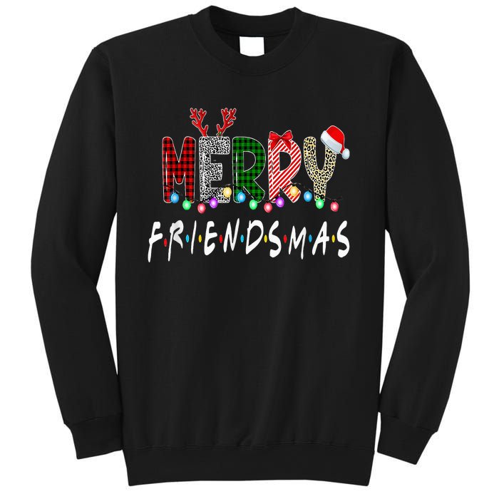 Merry Friendsmas Friends Christmas Matching Xmas Gifts Black Sweatshirt