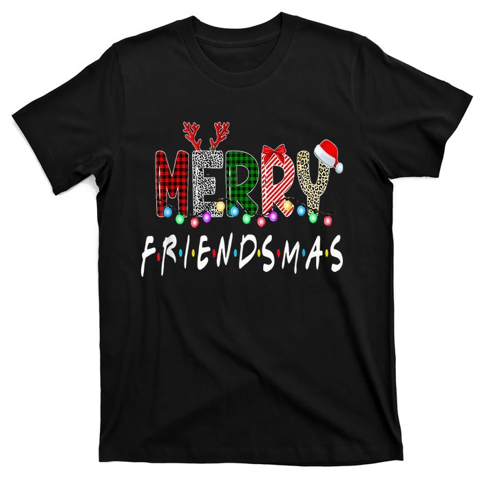 Merry Friendsmas Friends Christmas Matching Xmas Gifts Black T-Shirt