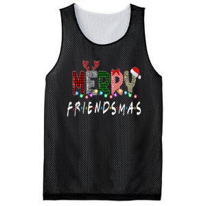 Merry Friendsmas Friends Christmas Matching Xmas Gifts Black Mesh Reversible Basketball Jersey Tank